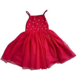 Old Navy Toddler Girl Red Heart Tulle Dress 5T